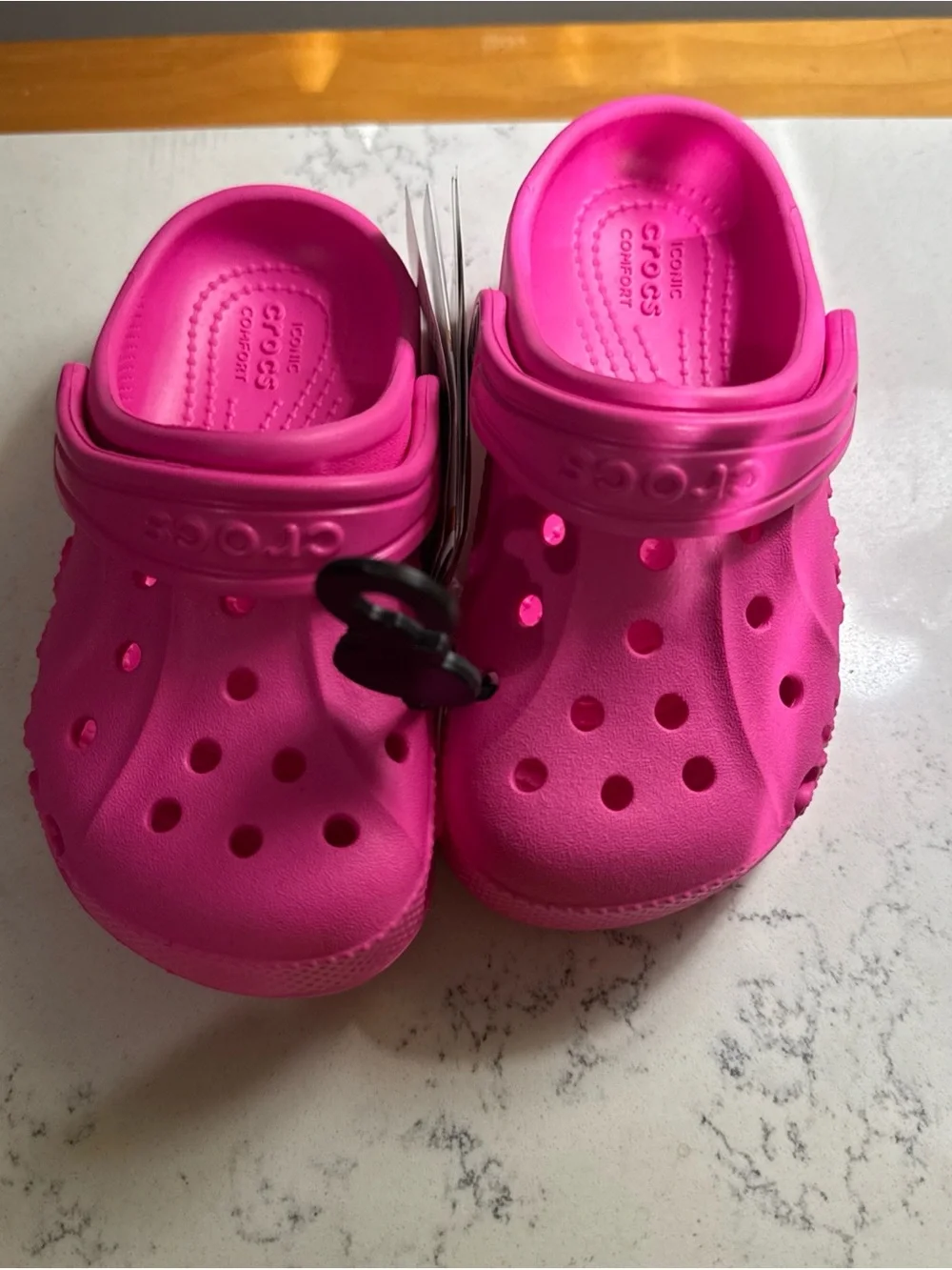 Crocs Kids Pink Baya Clogs - C9 US Size